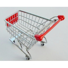 Hot Sale Cute Gift Mini Shopping Trolley/Exquisite Mini Shopping Cart